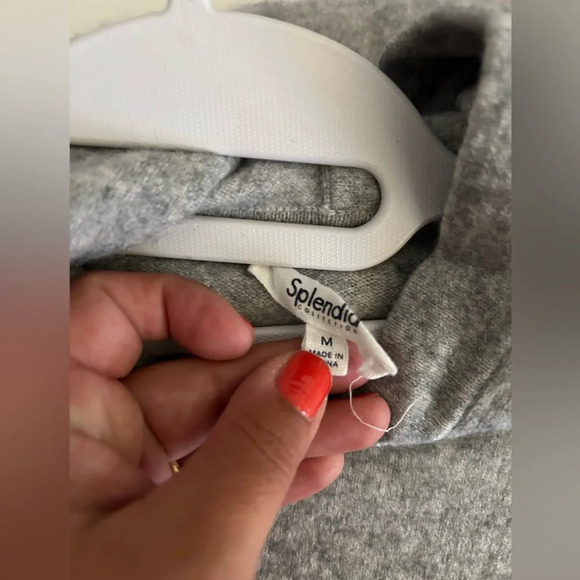 ! Splendid Becca Cashmere Sweater hoodie sz M - Picture 4 of 5